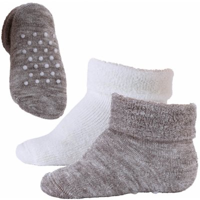 SAFA 2 páry detských protišmykových merino ponožiek