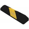 Čierno-žltý plastový (PPC) reflexný parkovacie doraz FLOMA PS27 - dĺžka 60 cm, šírka 15 cm, výška 10 cm