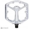 Crankbrothers Stamp 7 Large platformové pedále, strieborná