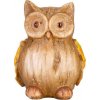 Dekorácia MagicHome Nature, Sova, polyresin, 7,8x6,8x10 cm