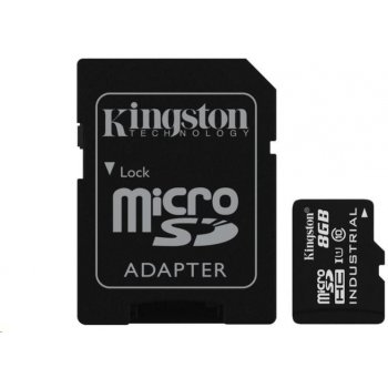 Kingston microSDHC 8GB UHS-I Industrial Temp + adapter SDCIT/8GB od 11,26 €  - Heureka.sk