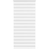 Roleta zebra, biela, šírka tkaniny 90,9 cm, polyester