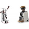 La Pavoni Esperto Abile + Eureka Mignon Single Dose, White & Oak