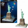 Svietiace 3D puzzle Ravensburger Iconics: Socha Slobody (Nočná edícia) 128 dielikov