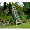 Niwaki 3-dielny hliníkový záhradný rebrík, strieborná farba 147 x 360 cm (NW03600)