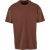 Build Your Brand Pánske tričko Heavy Oversize Tee - Čokoládová | S
