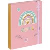 Dosky na školské zošity A5 BAAGL DÚHA Ružová,Mix