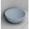 Ceramica Dolomite Noemi umývadlo 44x44 cm okrúhly pultové umývadlo modrá matná D310671