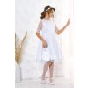 Emma Dievčenské šaty DENIZ M/468 Farba: Biela, Veľkosť: 140