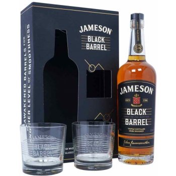 Jameson Black Barrel 40% 0,7 l (darčekové balenie 2 poháre)