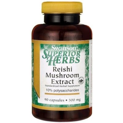 Swanson Reishi Mushroom Extract 500 mg 90 kapsúl