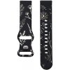 Madvell Silikónový remienok Pampeliška čierna s bielou 22mm