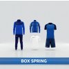 BOX SPRING azúrová-modrá 3XS (126–135)