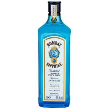 Bombay Sapphire 40% 1 l (čistá fľaša)