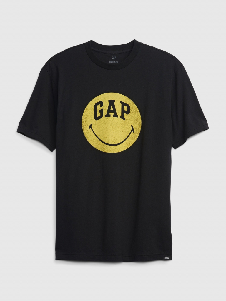 GAP tričko logo čierne