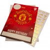MANCHESTER UNITED FC Narodeninové blahoželanie Manchester United FC, nálepky