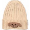 Baby Nellys Detská zimná čiapka Bear ecru