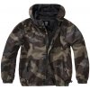 Brandit detská bunda Windbreaker Frontzip Darkcamo