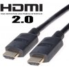PremiumCord HDMI 2.0 High Speed+Ethernet, pozlátené konektory, 0, 5 m kphdm2-05