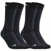 Craft ponožky Warm 2-Pack 1905544-999900 čierna