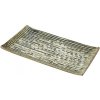 MIJ Servírovací tanier CONTOUR 24 x 15 cm zelená keramika