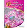 3D omalovánky Slon, prasátko a pejsek