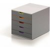 Durable Varicolor 5 box 5 zásuviek sivý