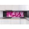 DIMEX | Dibond doska za kuchynskú linku | DBW-18060-055 Fialové okvetné lístky | 180 x 60 cm + Dibond obkladová doska Dimex do kuchyne Fialové okvetné lístky v rozmere 180 x 60 cm