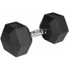 Liatinová pogumovaná činka HEX 20 kg REBEL ACTIVE