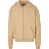 Build your Brand Mikina BY 192 s kapucí na zip COT560192ahi05-union beige 2XL Béžová union