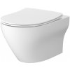 Cersanit Larga wc misa s pomaly sa sklápajúcim sedadlom závesné bez oplachovacieho kruhu s vírivým splachovaním biela S4026-009
