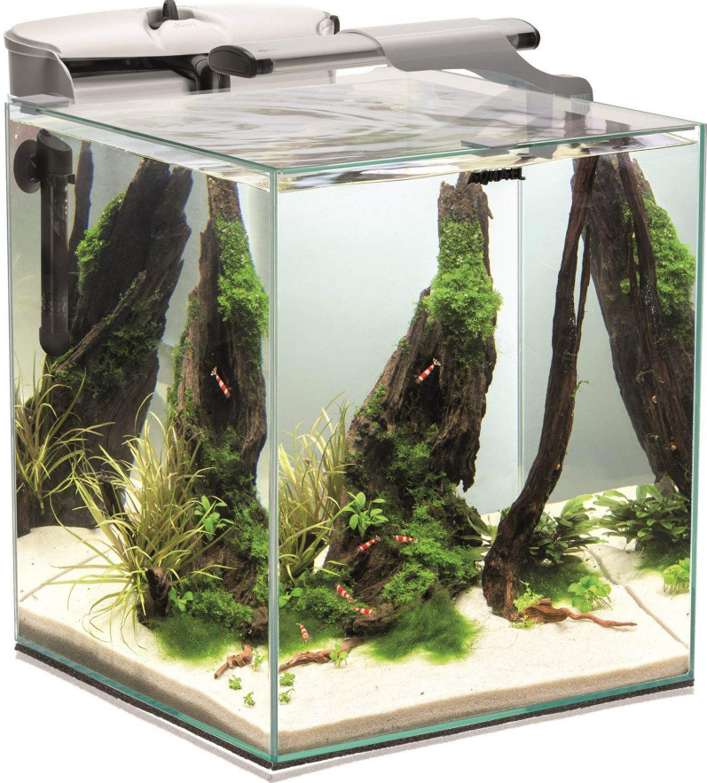 Aquael Nano Reef Duo akvarijný set biely 35 cm, 49 l