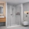 Dvojkrídlové sprchové dvere Sanovo T4 s PBD40 - 133-138x190cm (T4-654040C)