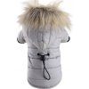 Pudlíček Zimná bunda pre psíka sivá
