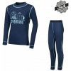 Sensor detské tričko s dlhým rukávom + šortky DOUBLE FACE SET ADVENTURE tmavomodrá