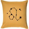 Súhvezdie - Leo - Lev - Vankúš 50x50 - 50x50 - Vrátane výplne ( Zlatožltá )
