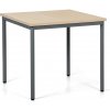 Jedálenský stôl TRIVIA, 80x80 cm, tmavo sivá podnož, breza