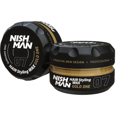 Nishman Hair Styling Wax Gold One 07 vosk na vlasy s leskom 150 ml