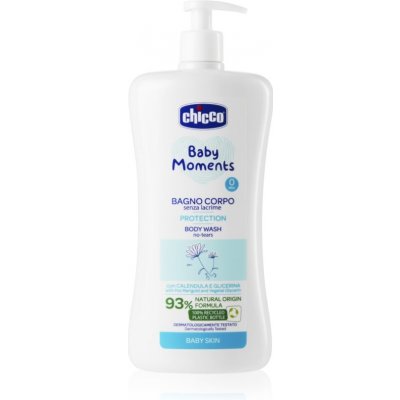 Chicco Baby Moments Protection šampón na celé telo pre deti od narodenia 0 m+ 750 ml
