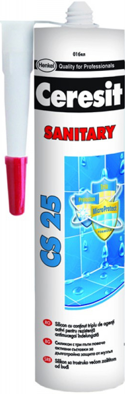 CERESIT CS 25 Sanitárny silikón 280g ocean