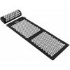 Rebel RBA-6003-BK Akupresúrna masážna podložka XXL + vankúš 130 x 50 cm, čierna a sivá