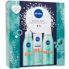 Nivea Face Derma Pleťový gél 150 ml, Čistiaca pleťová voda 200 ml, Pleťový peeling 40 ml Darčekové balenie