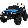 Joko Elektrické autíčko Jeep 4x4 Master Of Terain penové kolesá kožené sedadlo modrá