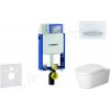 GEBERIT - Kombifix Modul na závesné WC s tlačidlom Sigma50, alpská biela + Duravit ME by Starck - WC a doska, Rimless, SoftClose 110.302.00.5 NM8