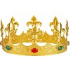 ZLATÁ KOVOVÁ KORUNA KRÁĽOVSKÁ KRÁĽ KRÁĽOVNÁ DOPLNKY KARNEVAL