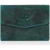 PAOLO PERUZZI Dámska kožená peňaženka s RFID | zelená T-35-GR