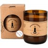 AROMKA Prírodná vonná sviečka sójová v pivovej fľaši, Medovka, 150 ml