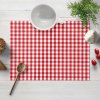 Biante Bavlnené prestieranie na stôl Olivia OL-008 Červeno-biela kocka malá 35x45 cm