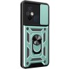 Odolné puzdro na Honor 90 5G Camshield Ring Armor zelené