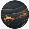 Podložka pod stoličku AROZZI Zona Floorpad Black Gold kulatá 121 cm černozlatý design